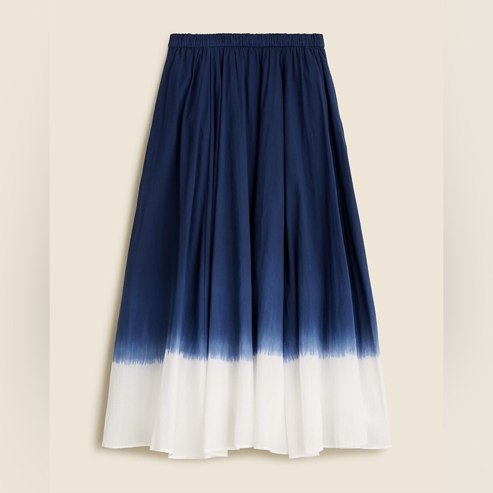 J Crew midi skirt dip dye size Medium
